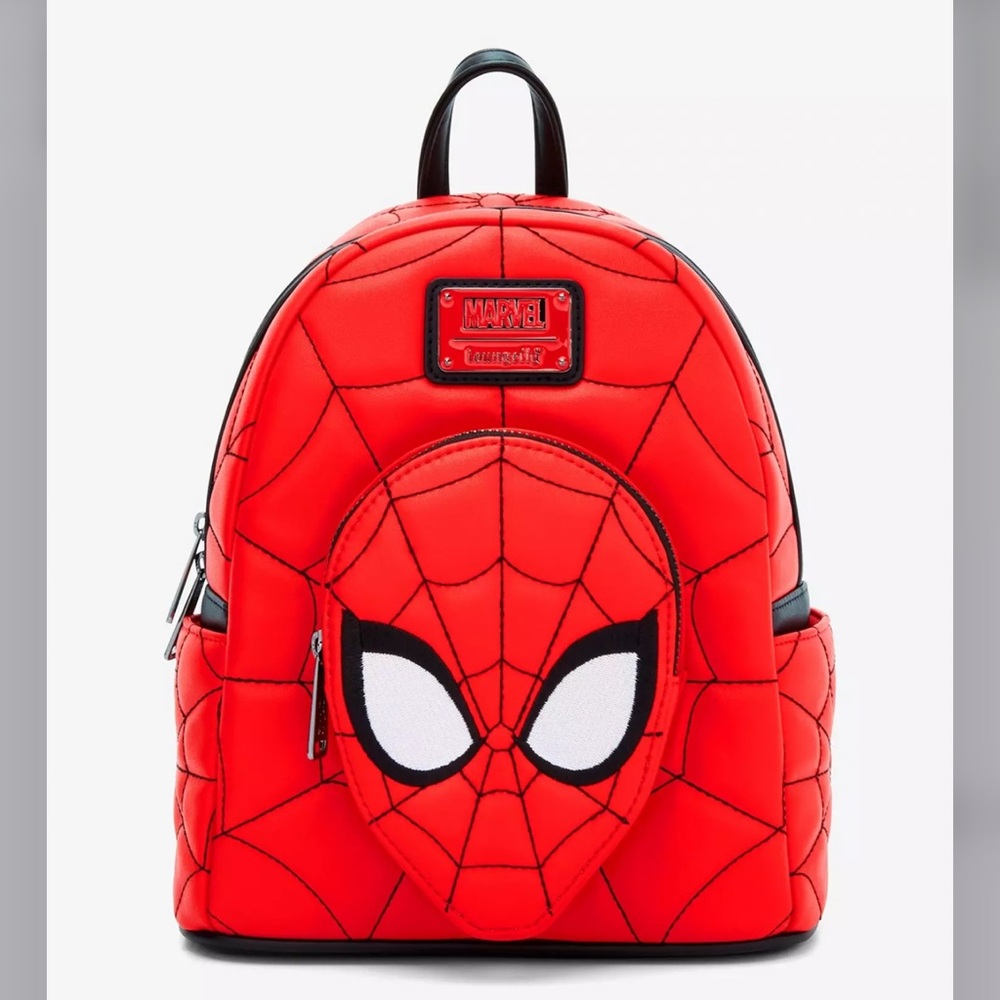 Loungefly Marvel Spider-Man Quilted Mask Mini Backpack - BoxLunch Exclusive